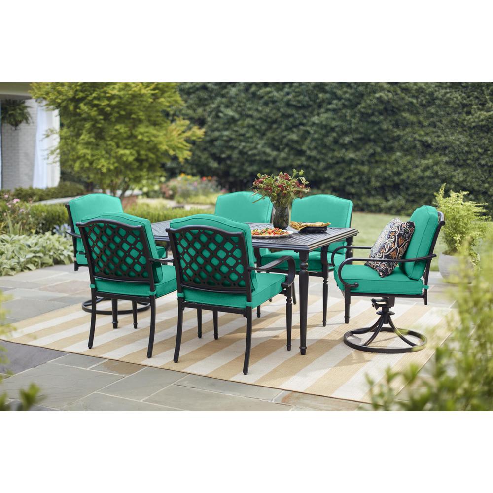 turquoise patio set