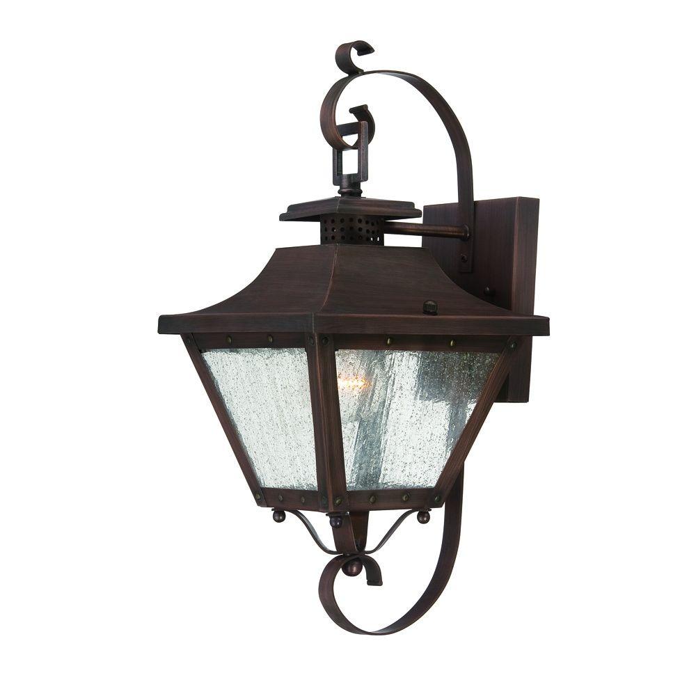 Acclaim Lighting Lafayette Collection 1-Light Copper Patina Outdoor ...