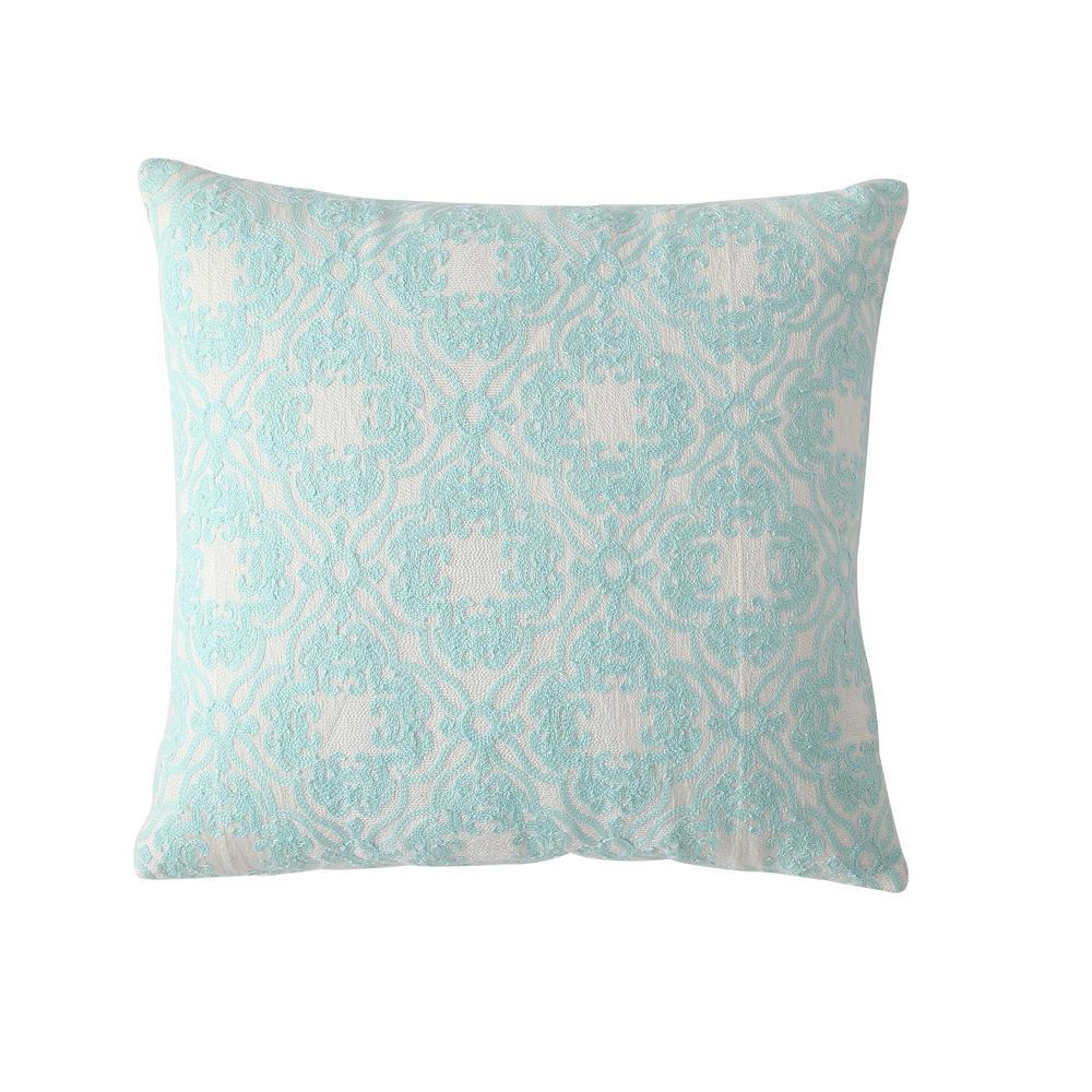 Morgan Home Morgan Home Blue Geometric 18 In Throw Pillow Cover