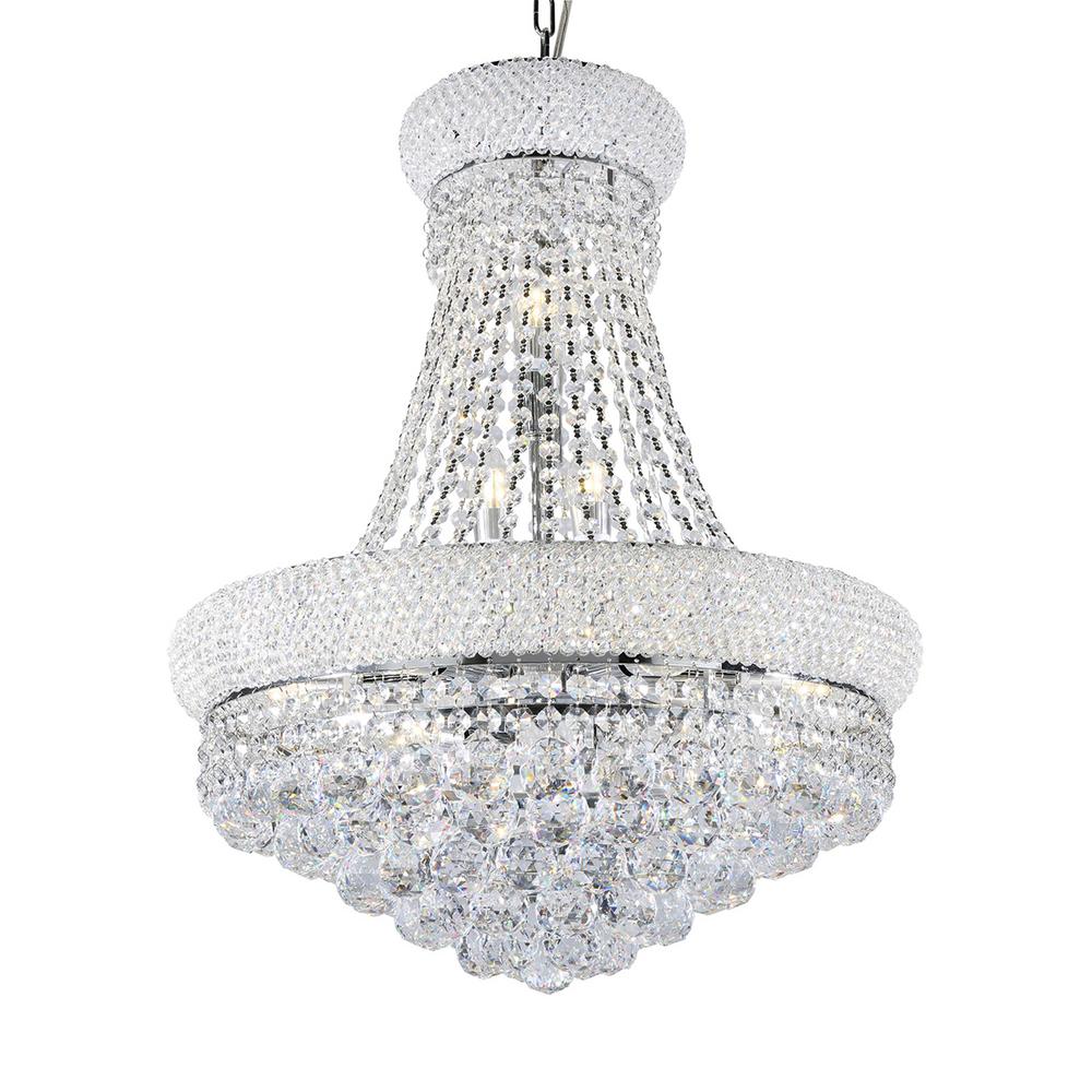 26 In Adagio Empire Clear Crystal 12 Integrated Led 8 Watt Light Adagio Empire Clear Crystal 12 Integrated Led 8 Watt Light Chrome