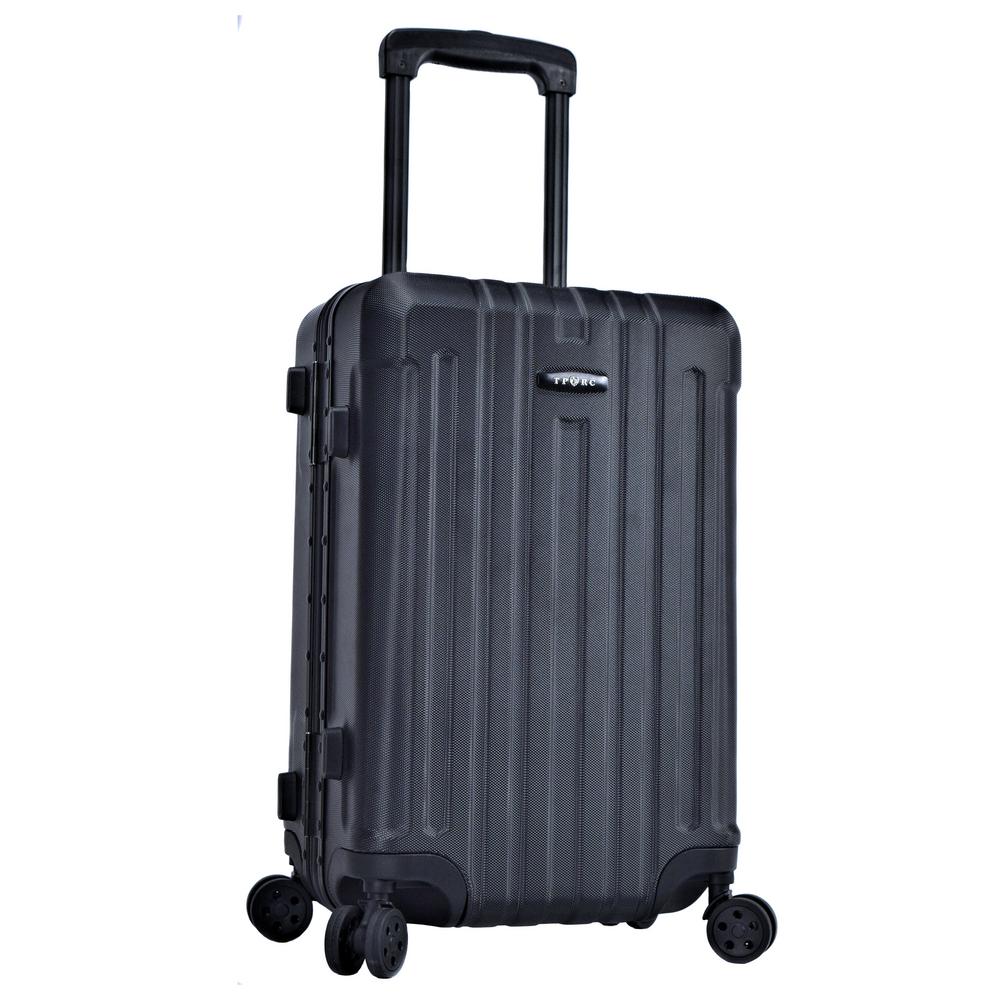 black aluminum luggage