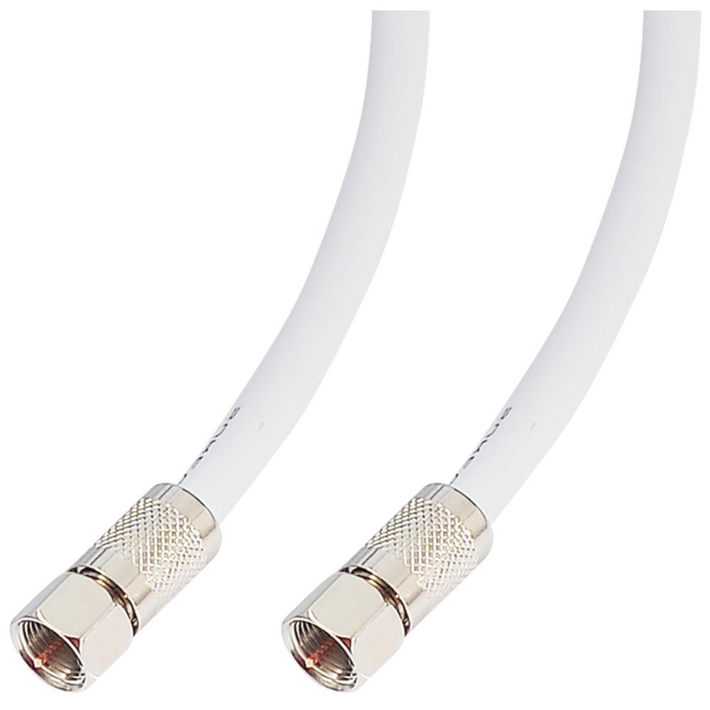 Coaxial Cable 50ft for Cell Phone Signal Booster Antenna Coax Cable Cord Extension Cable White 4D-FB OD6.5 50ohm High Speed Transmit,Both N Male Connector Ends w//Adapter CDMA GSM 3G 4G LTE FUSTAR