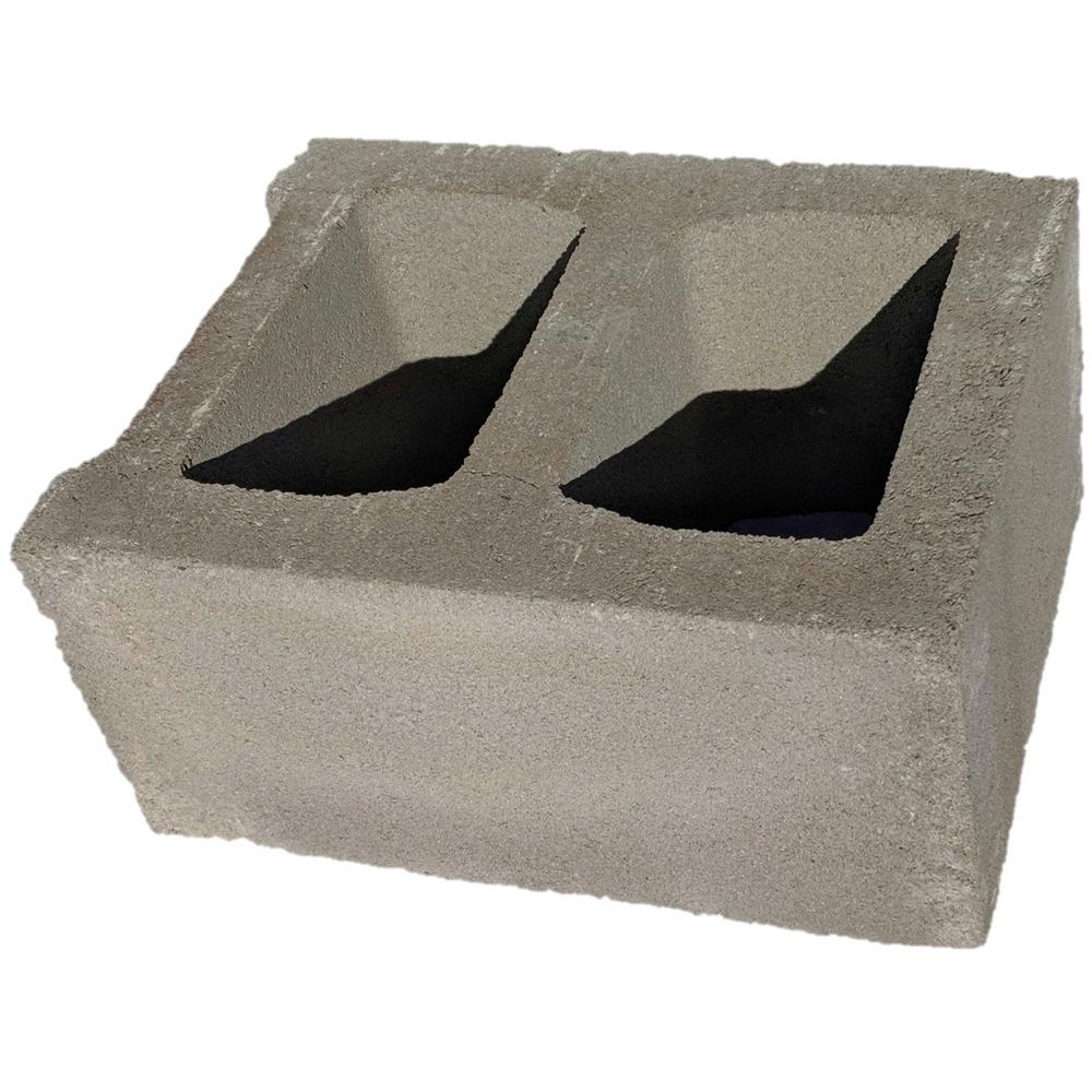 Standard Cored Concrete Block Common 8 In X 8 In X 16 In Actual 7 625 In X 7 625 In X 15 625 In In The Concrete Blocks Department At Lowes Com