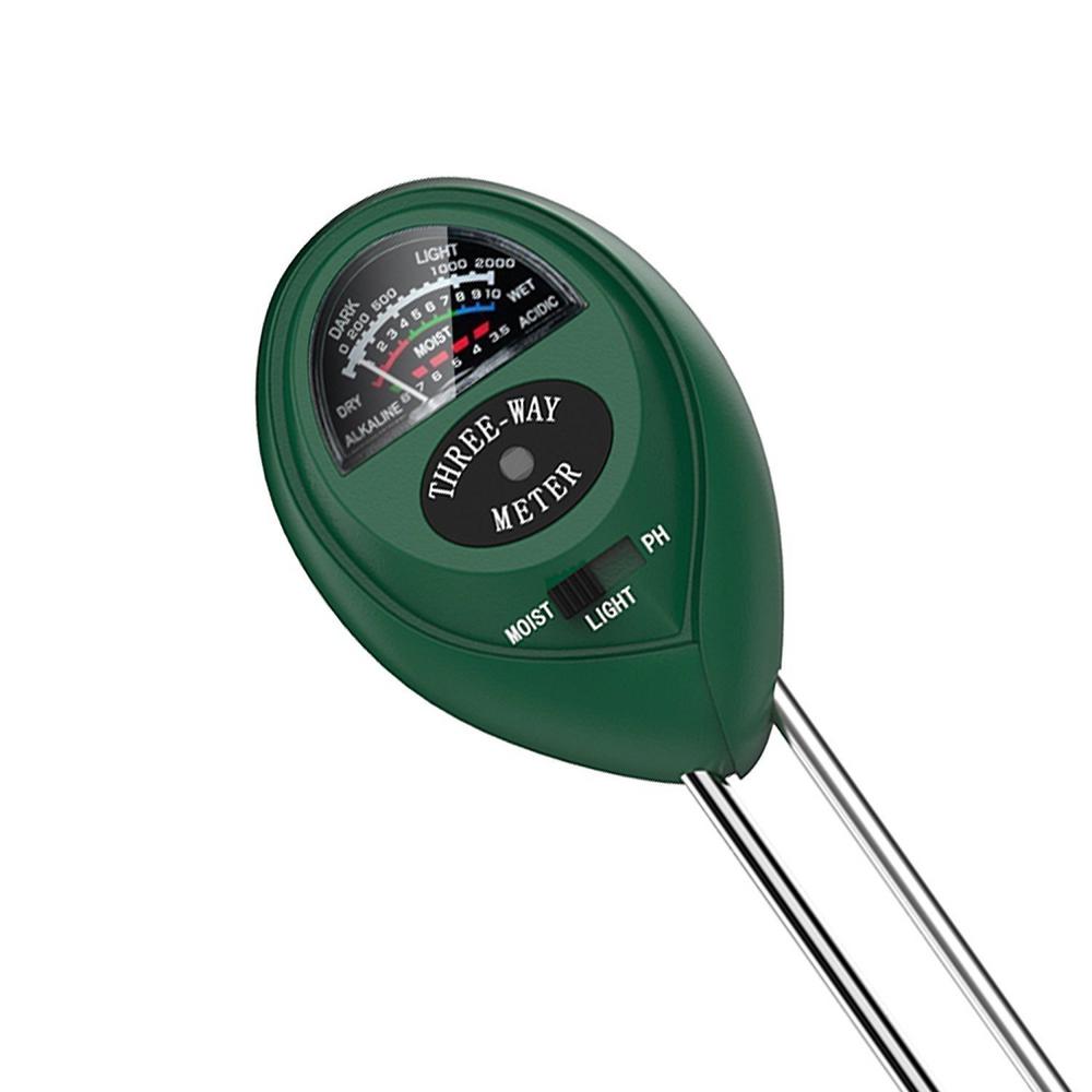Gardens Farms Without Battery C1 Round 3-in-1 Soil Tester Moisture Analyzer Homes Light and PH Acid and Alkali Tester for Plants