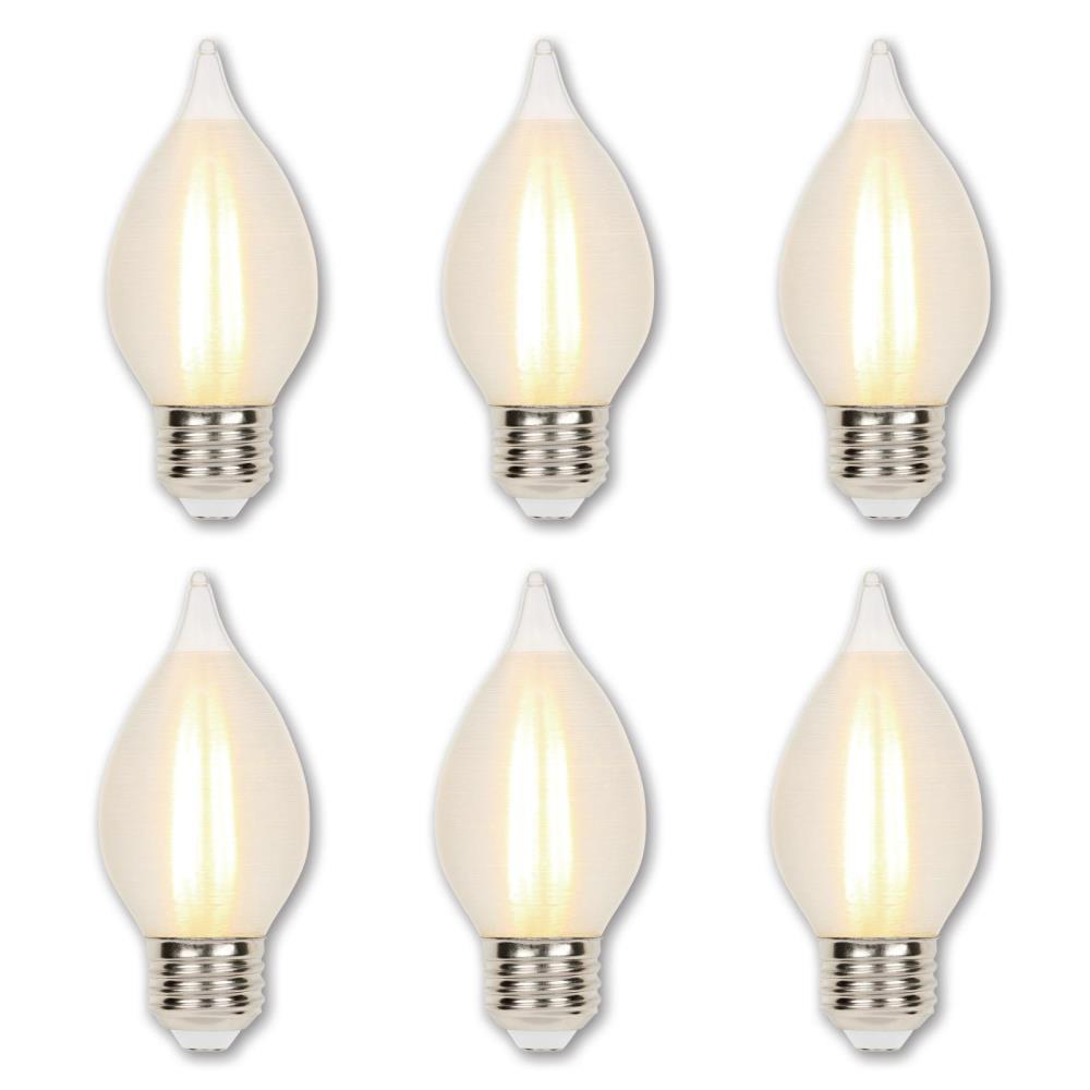 Westinghouse 60 Watt Equivalent C15 Dimmable Glowescent Edison Led Light Bulb Soft White Light 6 Pack