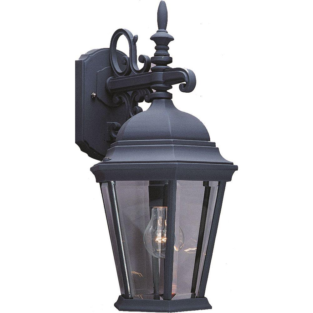 Volume Lighting 1 Light Black Outdoor Wall Sconce