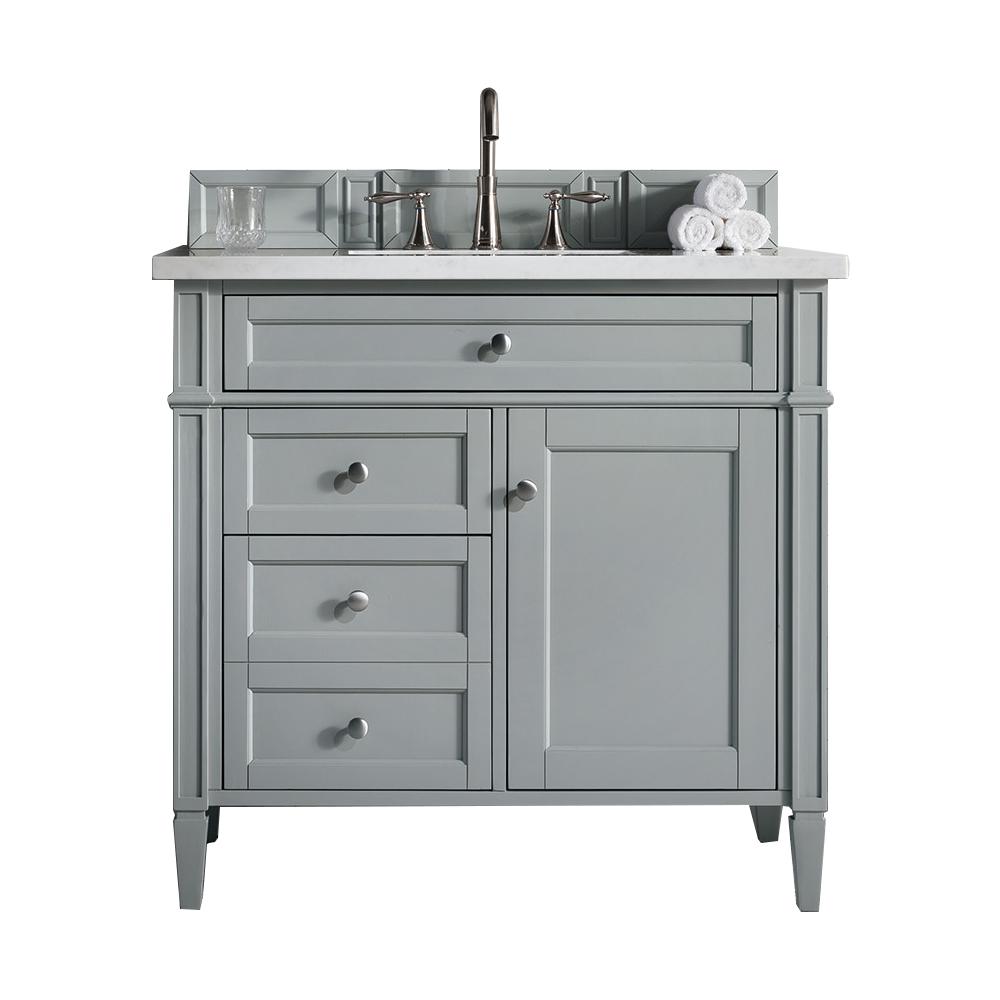 James Martin Vanities Brittany 36 in. Single Bath Vanity in Urban Gray