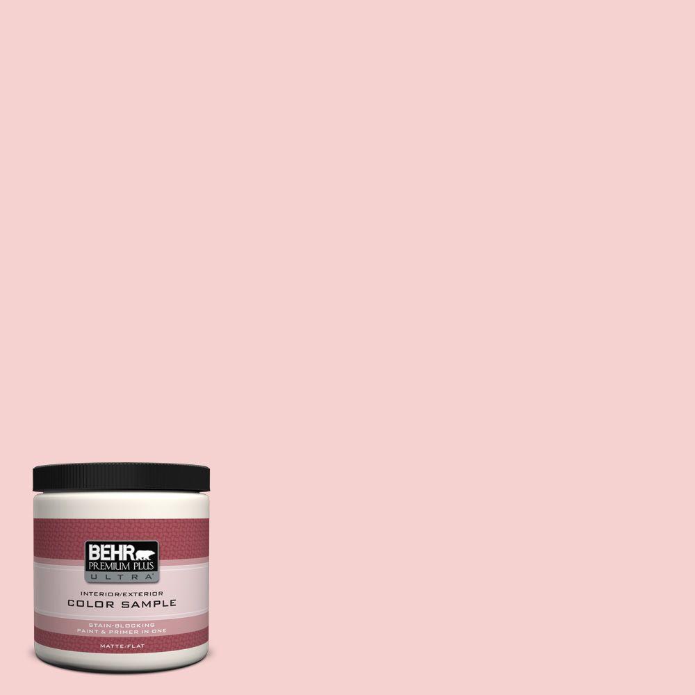 Behr Premium Plus Ultra 8 Oz P170 1 Youth Blush Matte Interior P170 1 Youth Blush Matte Interior Exterior Paint And Primer In One Sample