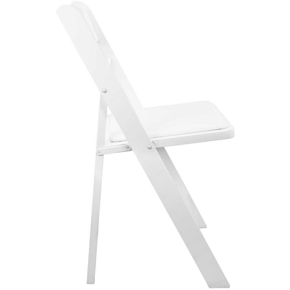 Advantage White Wood Folding Wedding Chair Wfc W The Home Depot