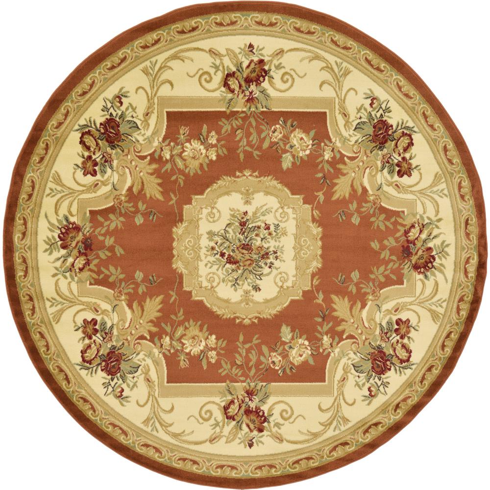 Unique Loom Traditional Versailles Red 6 ft. x 9 ft. Area Rug3129307