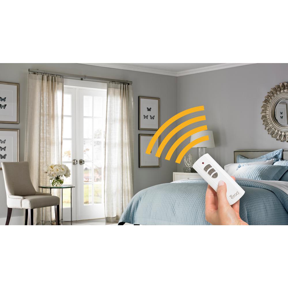 Erod 80 144 In Side Open Remote Control Telescoping Drapery
