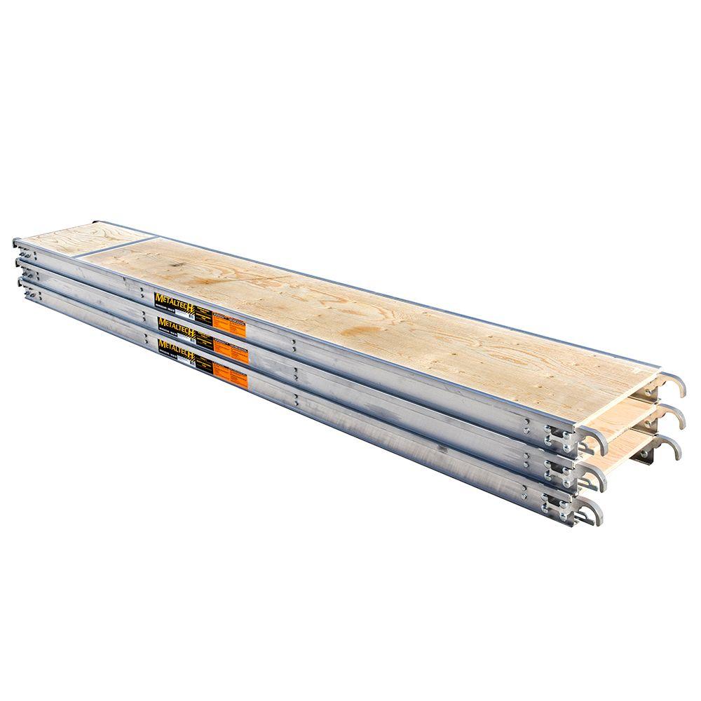 wood planks as a scaffold platform
