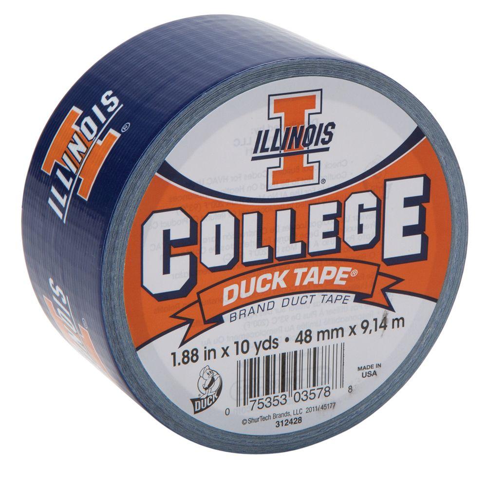 Duck College 17/8 in. x 30 ft. University of Illinois Duct Tape (6Pack)240288 The Home Depot