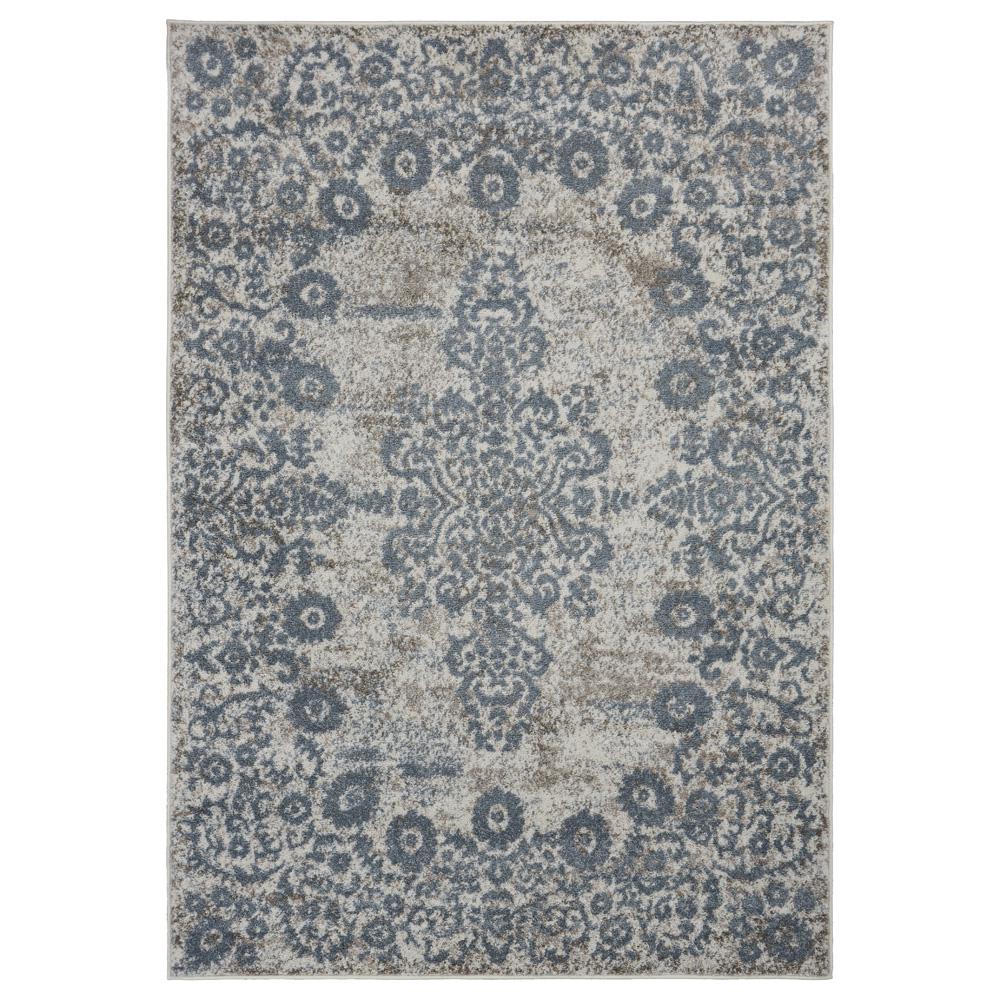 Synthetic 5 X 7 Area Rugs The Home Depot Infinity Gardenia Slblue 5 Ft X 7 Indoor Area Rug