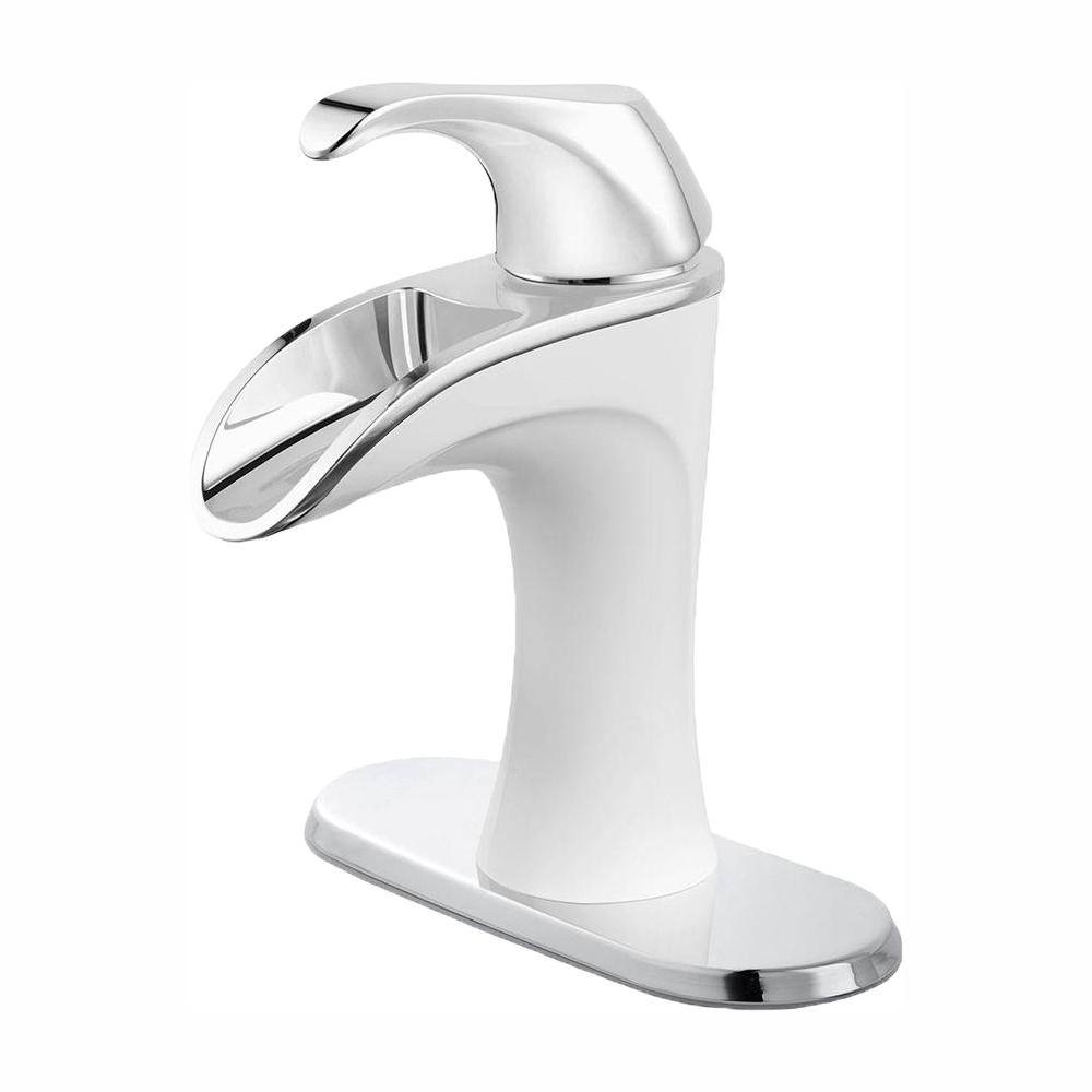 Chrome White Centerset Bathroom Sink Faucets Centerset Bathroom Sink Faucets