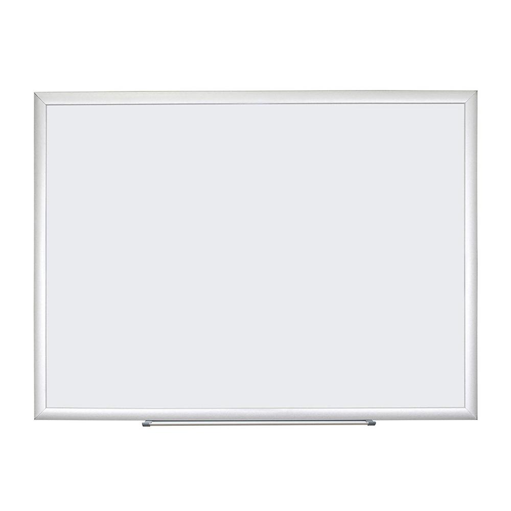 U Brands Melamine Dry Erase Board 94 in. x 47 in. Silver Aluminum Frame