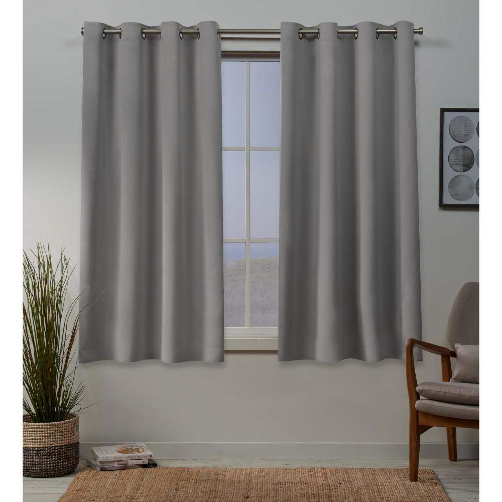 Exclusive Home Curtains Sa 52 In W X 63 L Woven Blackout Woven Blackout