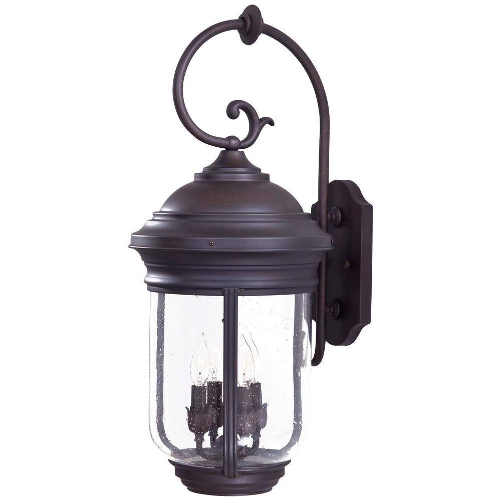The Great Outdoors By Minka Lavery Amherst 4 Light Roman Bronze Amherst 4 Light Roman Bronze Outdoor Wall Mount