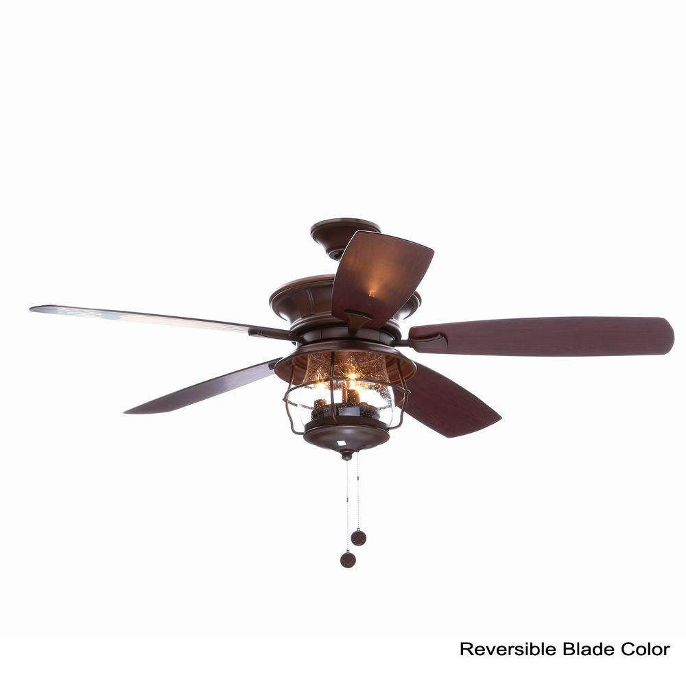 How To Install The Hampton Bay 52 Rockport Ceiling Fan Youtube