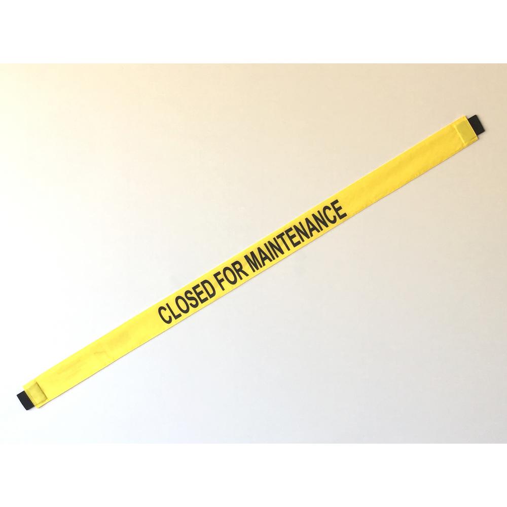 Magnetic Door Barrier Nylon Closed For Maintenance Safety Banner