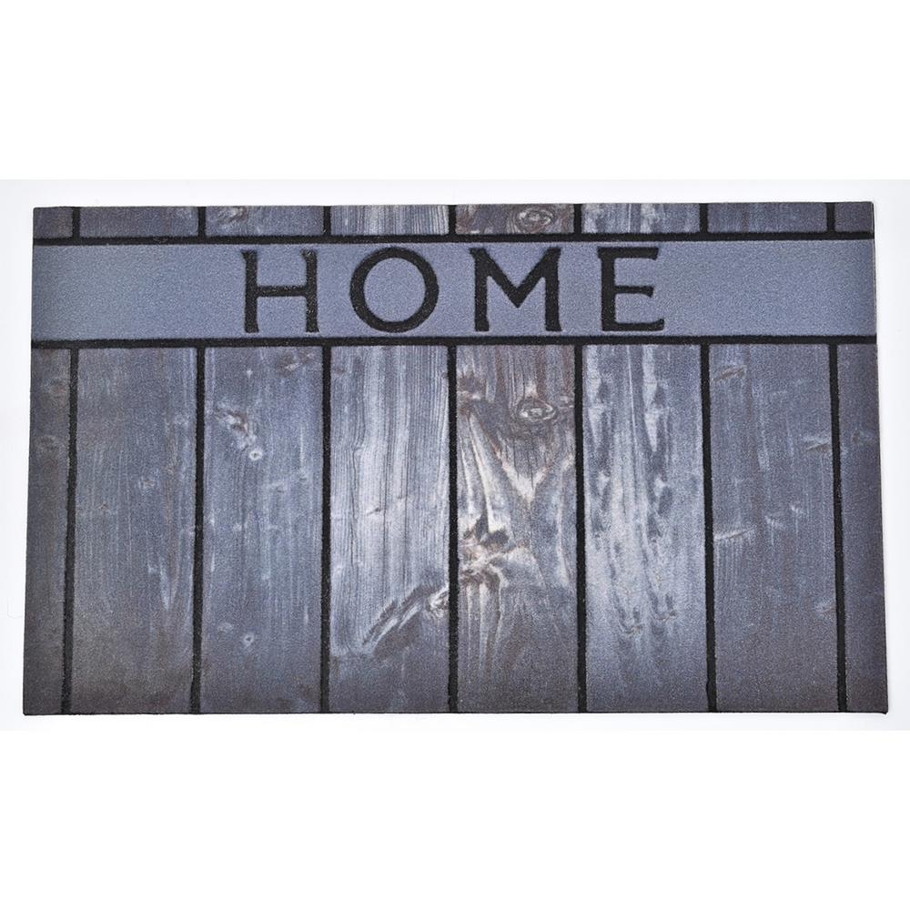 Evideco 30 In X 18 In Grey Outdoor Front Door Mat Home Rubber