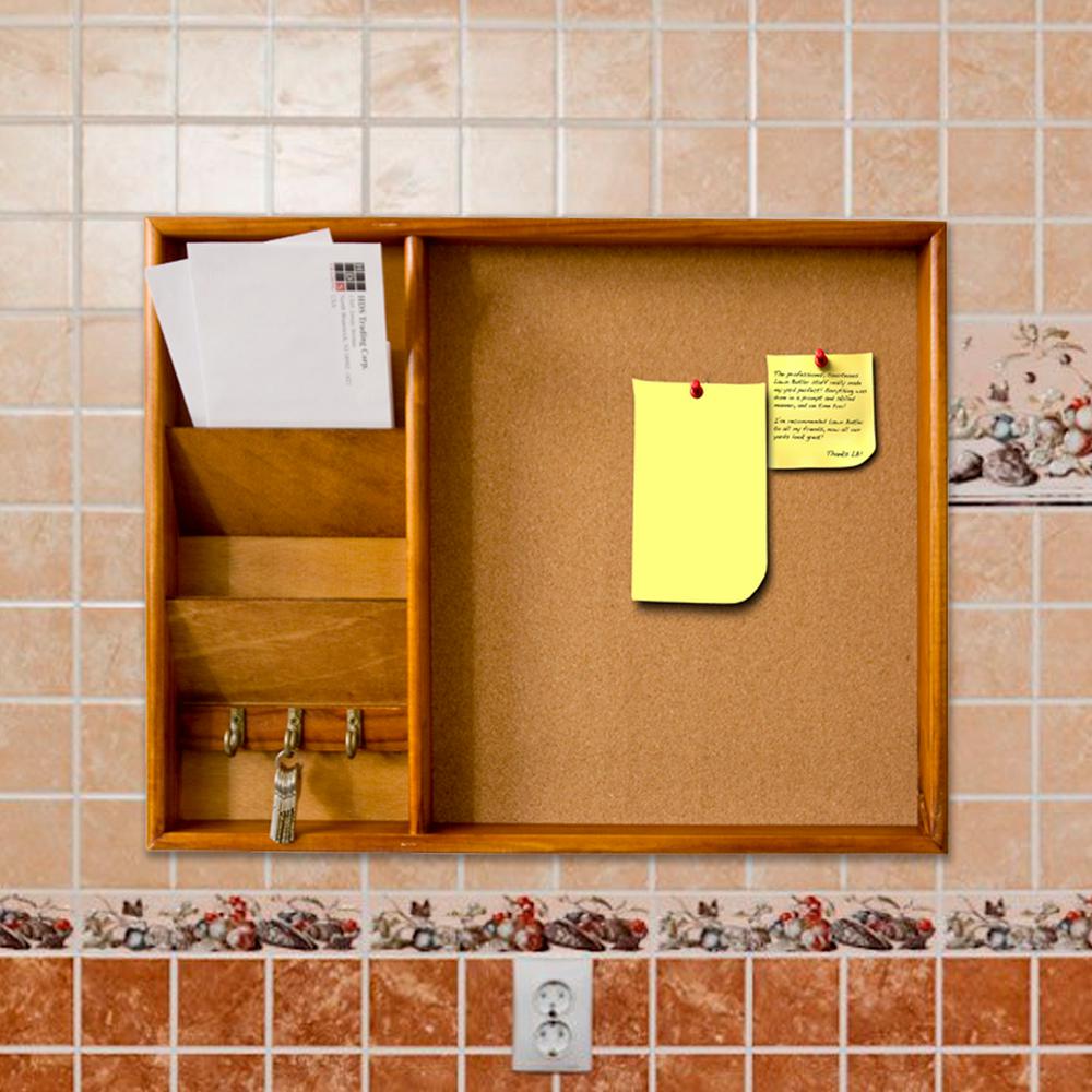 Home Basics 14 In X 18 Pine Message Center Lr01123 The Depot Home Basics 14 In X 18 Pine Message Center
