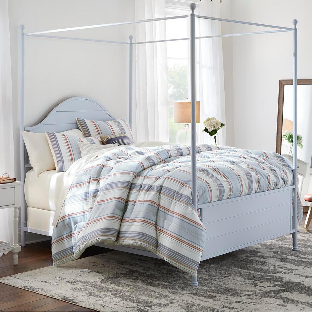 Hickston 5-Piece Yarn Died Stripe Queen Comforter Set