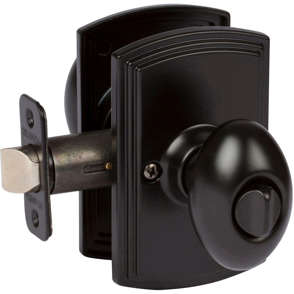 Delaney Italian Collection Canova Black Bed and Bath Knob02TCNBLACK