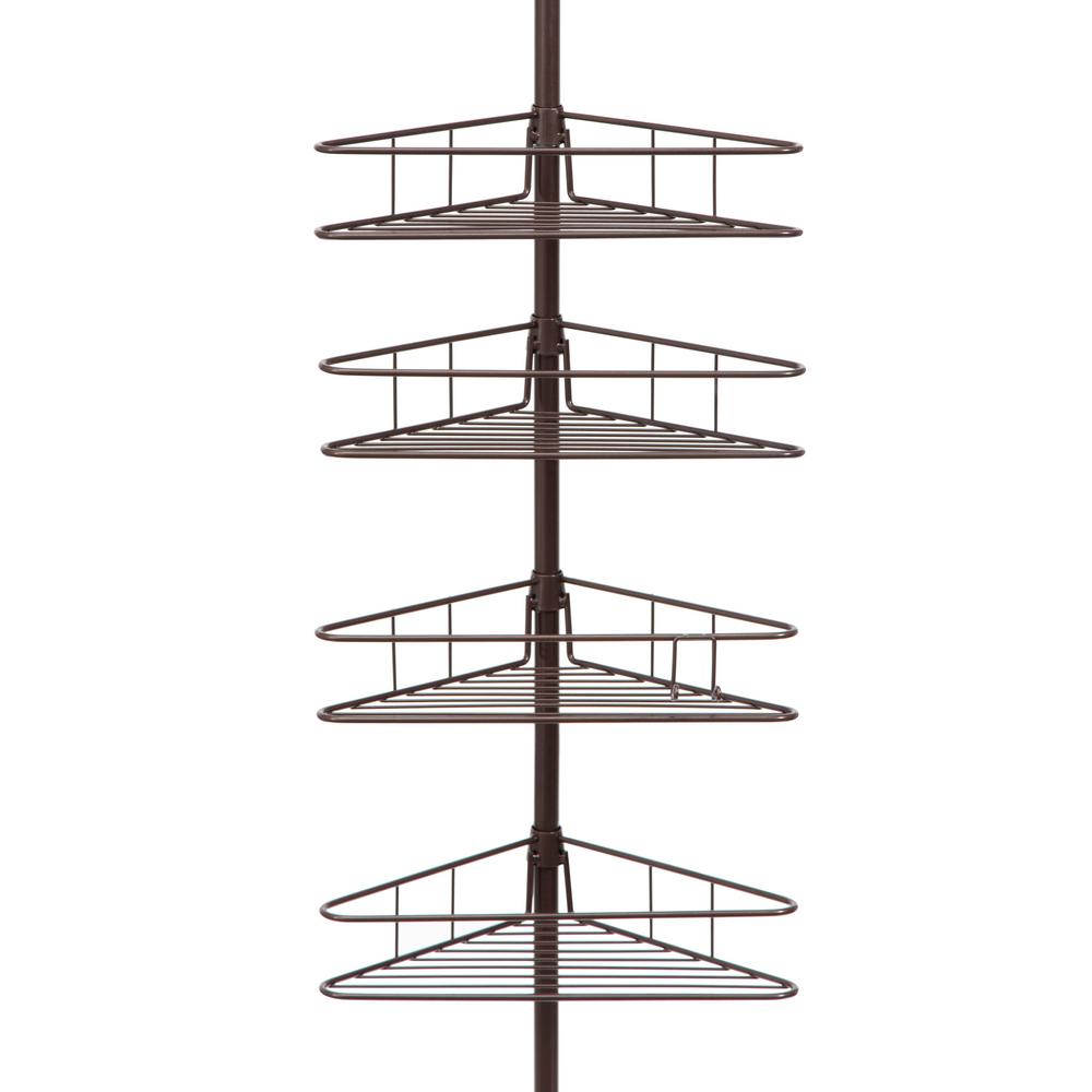 Kenney Oil Rubbed Bronze 4 Tier Triangle Basket Tension Pole Shower Oil Rubbed Bronze 4 Tier Triangle Basket Tension Pole Shower Caddy