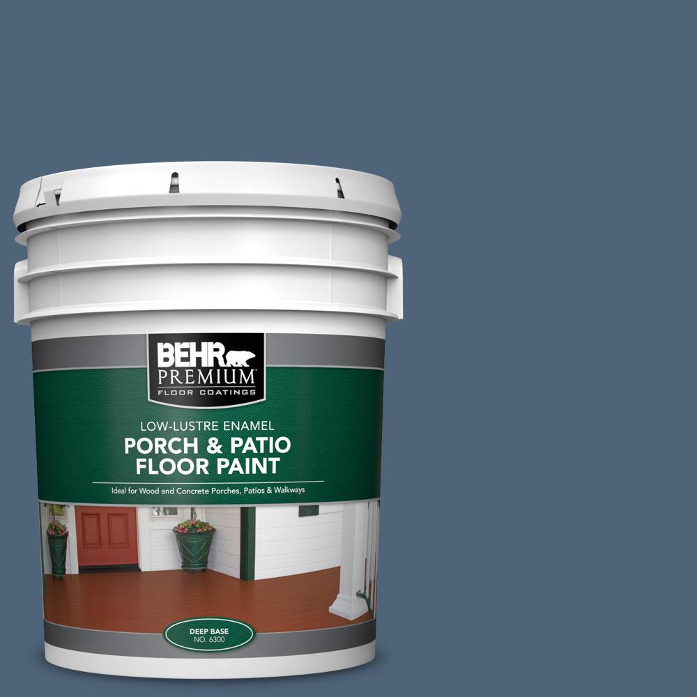 Behr Premium 5 Gal 570f 6 Mood Indigo Low Lustre Enamel Interior