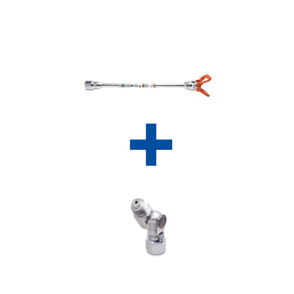 Graco 10 in. Paint Sprayer Tip Extension with 180Degree Nozzle18F003