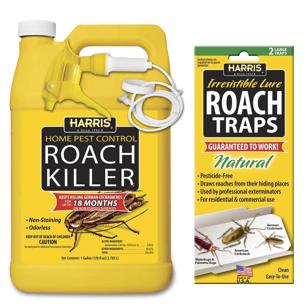 Harris 1 Gal. Roach Killer and Roach Trap Value Pack by Harris