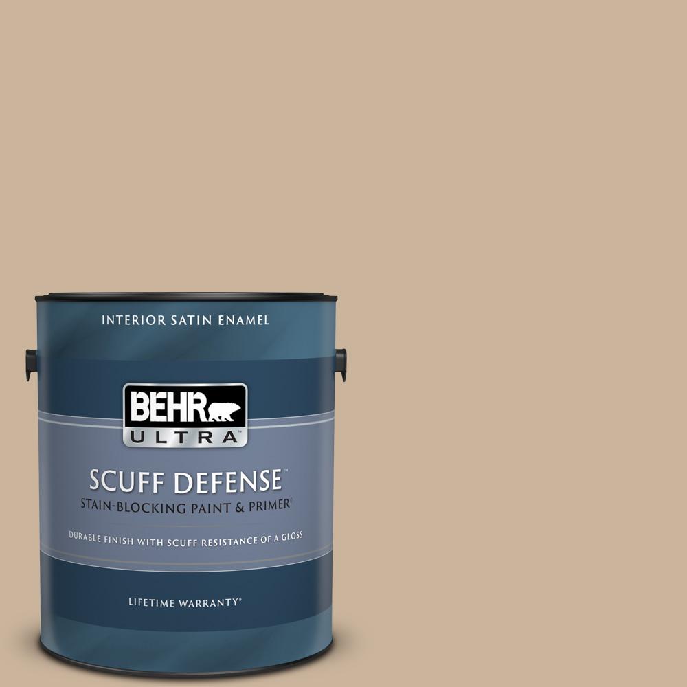 BEHR ULTRA 1 gal. PPU407 Mushroom Bisque Extra Durable Satin Enamel