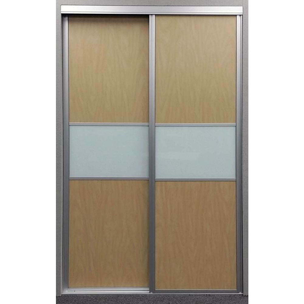 Contractors Wardrobe 72 In X 81 In Matrix Satin Clear Aluminum
