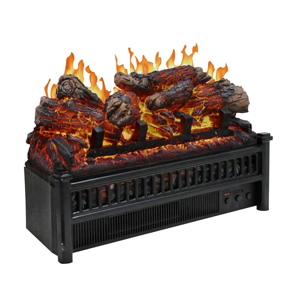 23 in. Electric Log Set with Heater-LH-24 - The Home Depot Add both flame effect and heat into your decor using Unbranded Electric Log Set with Heater. CSA certified product for safety.