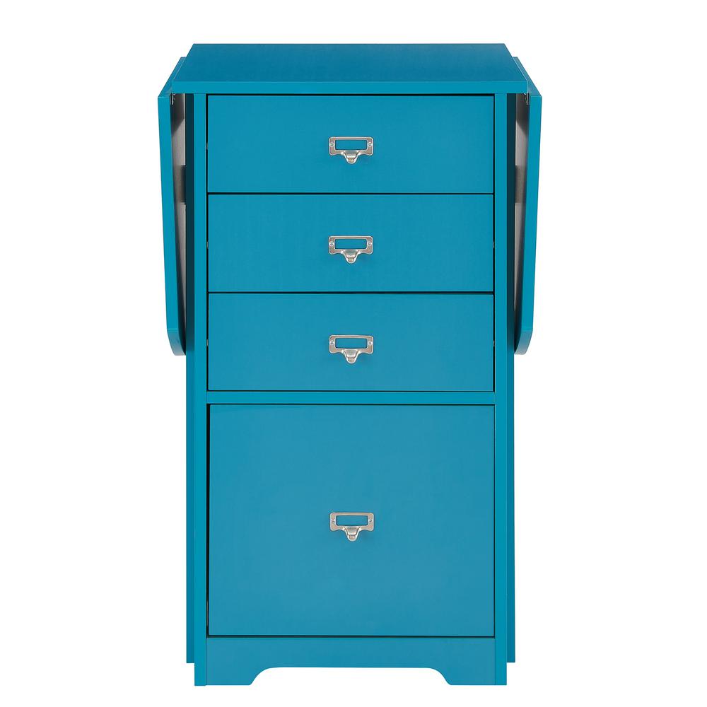 Southern Enterprises Ragsdale Turquoise Fold Out Craft And