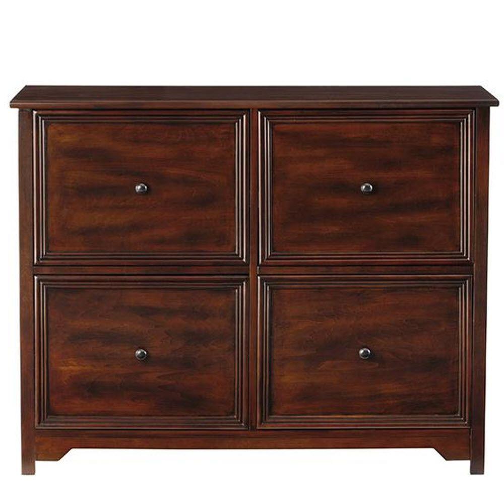 Home Decorators Collection Oxford Chestnut File Cabinet-3366010970 - The Home Depot