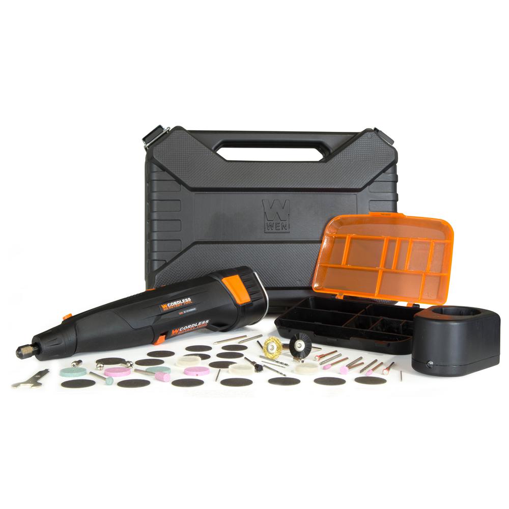 WEN Variable Speed Cordless Rotary Tool Kit with 50Piece Accessory Set