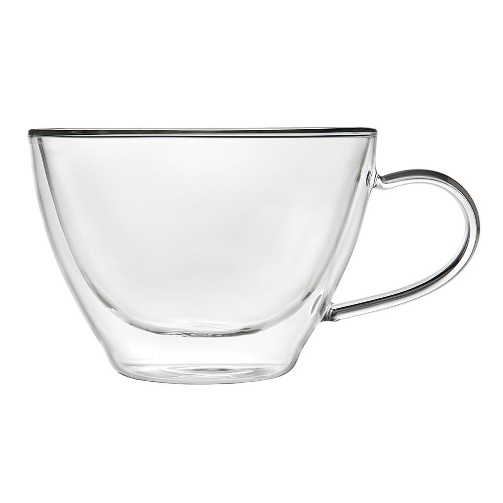 mainstays 16 oz clear glass cappuccino mug