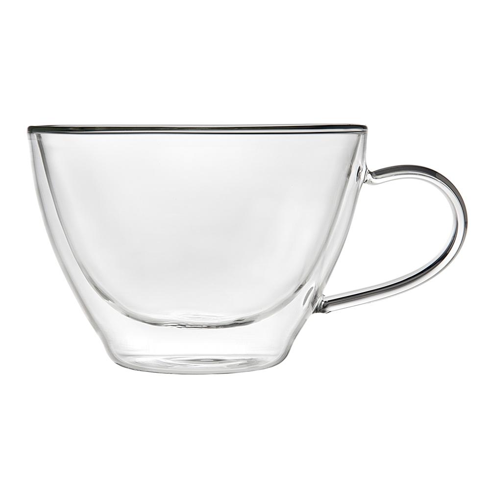 clear glass cappuccino cups