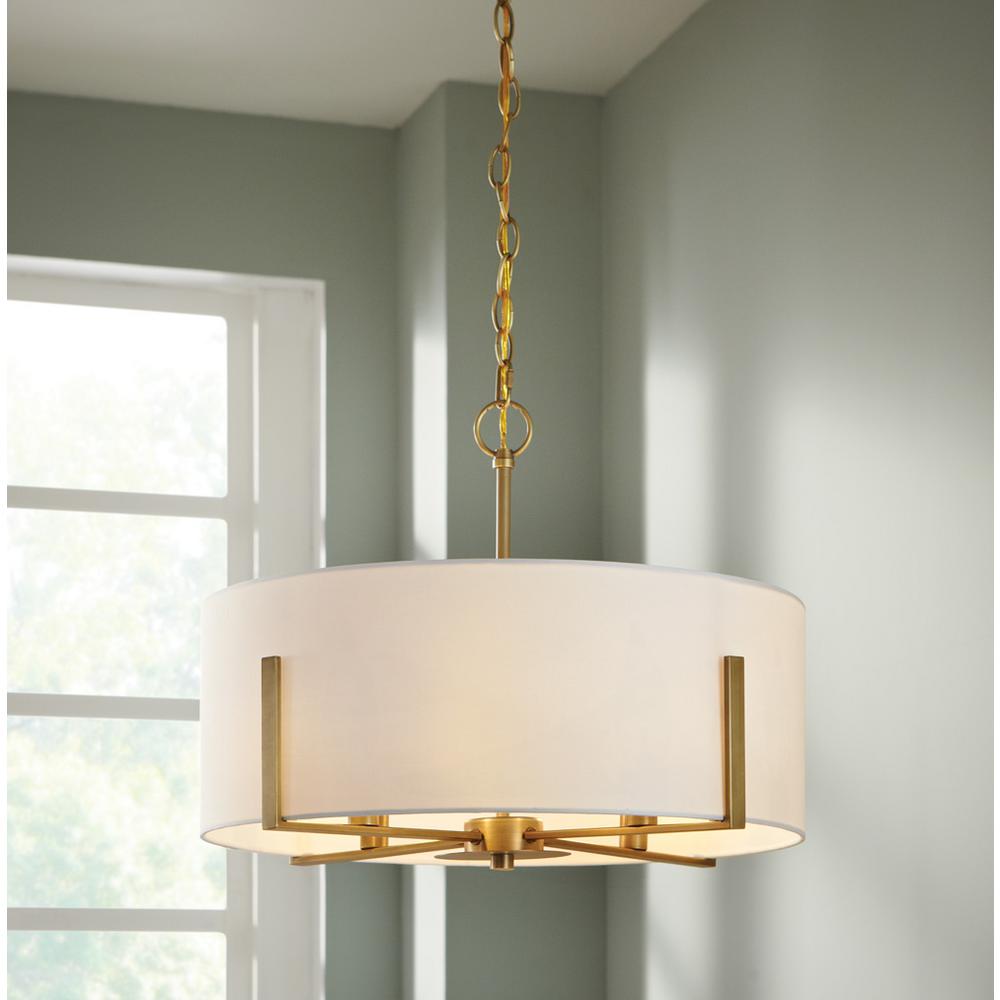 Home Decorators Collection Manhattan 4Light Aged Brass Chandelier with