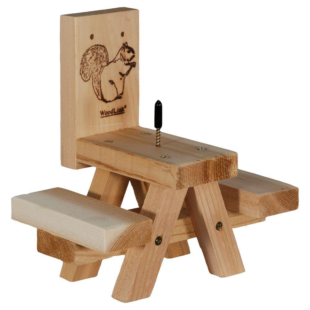 Woodlink Picnic Table Squirrel Feeder-SQF7 - The Home Depot