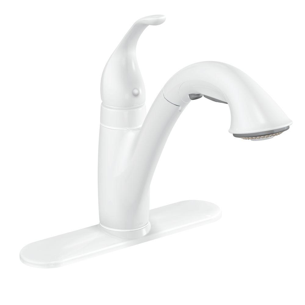 White Moen Pull Out Faucets 7545w 64 1000 