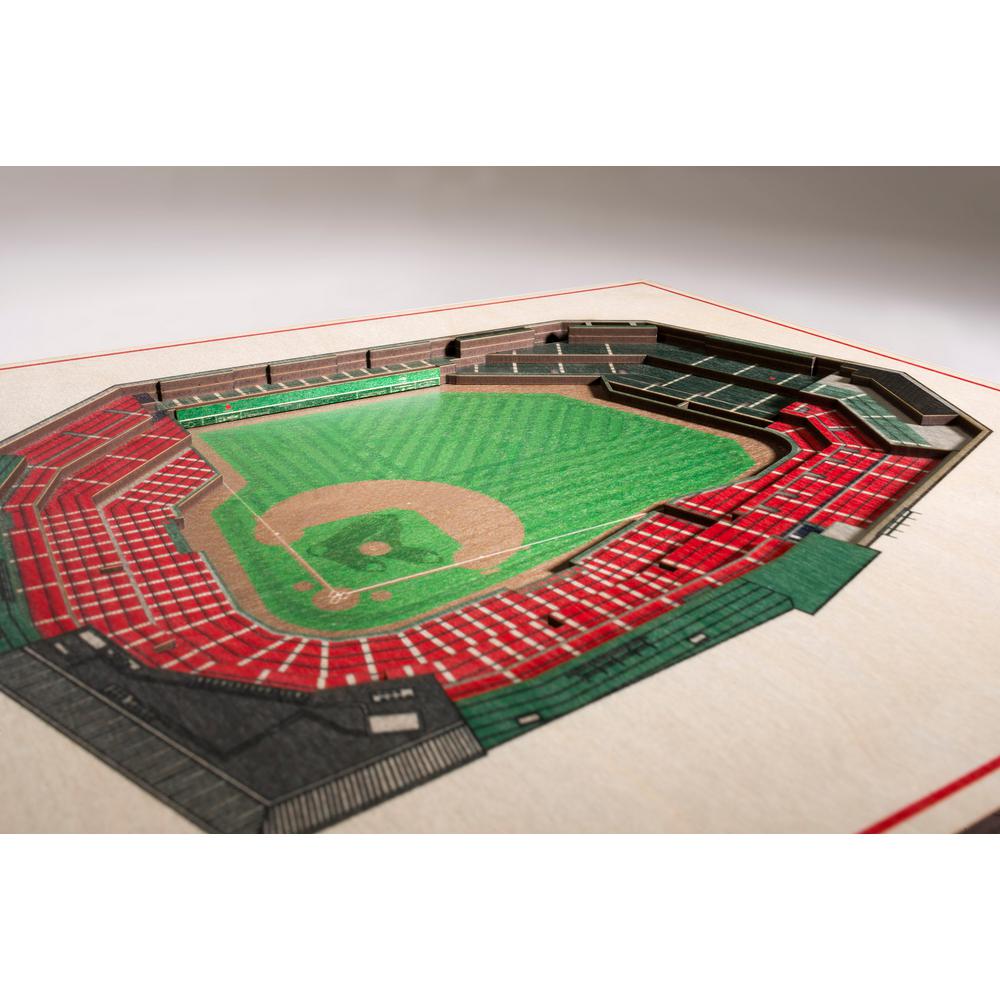 Youthefan Mlb Boston Red Sox 5 Layer Stadiumviews 3d Wooden Wall Art 5028724 The Home Depot