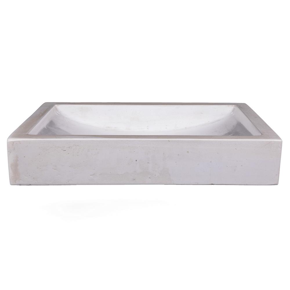 shallow rectangular sink