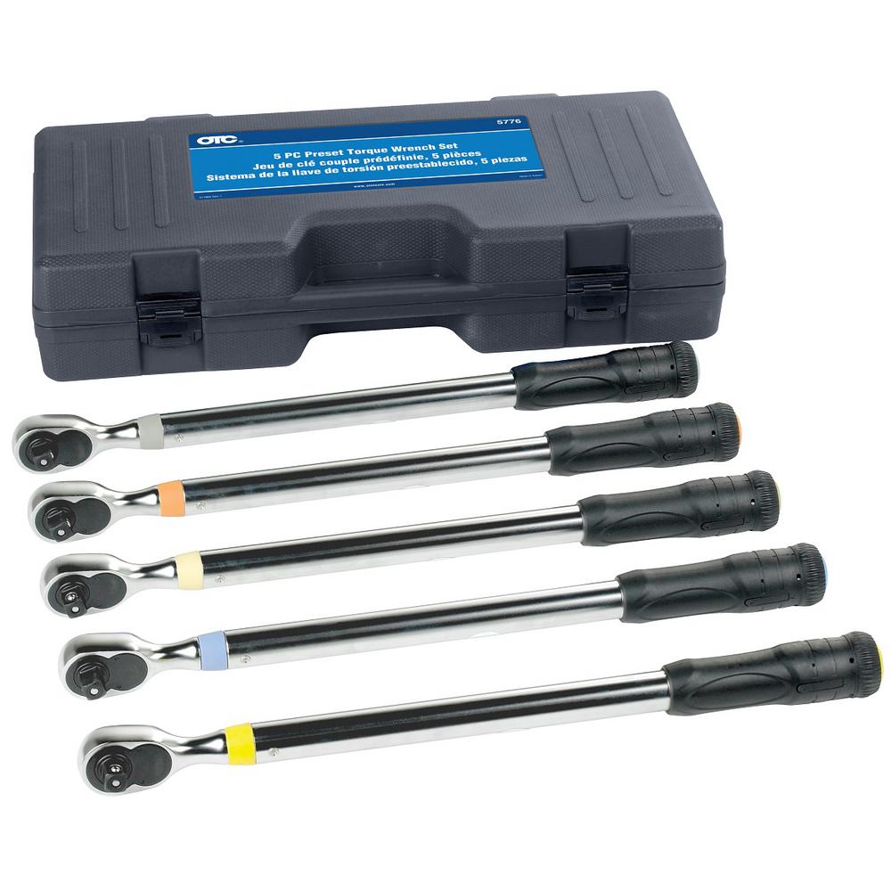 Bosch 1 2 In Drive Preset Torque Wrench Set 5 Piece Otc5776