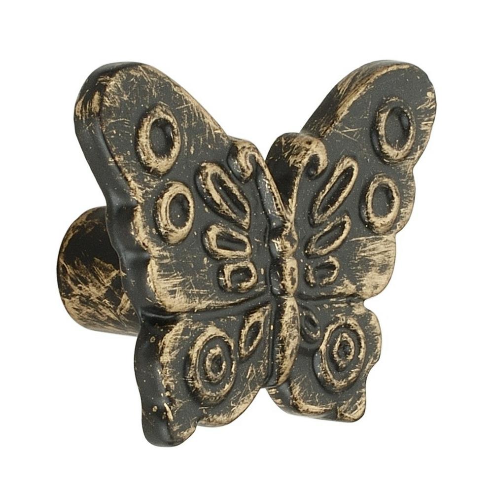 Mascot Hardware Butterfly 2 7 25 In 58 Mm Antique Brass Patina