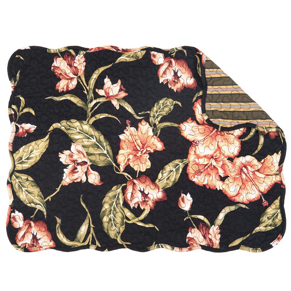 C & F Home Green Zoey Quilted Placemat (Set of 6) 86262017WB The Home Depot