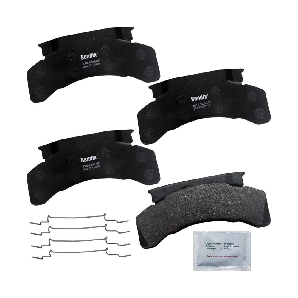 Disc Brake Pad Set-Fleet Metlok Semi-Metallic SDR Disc Brake Pad Rear,Front