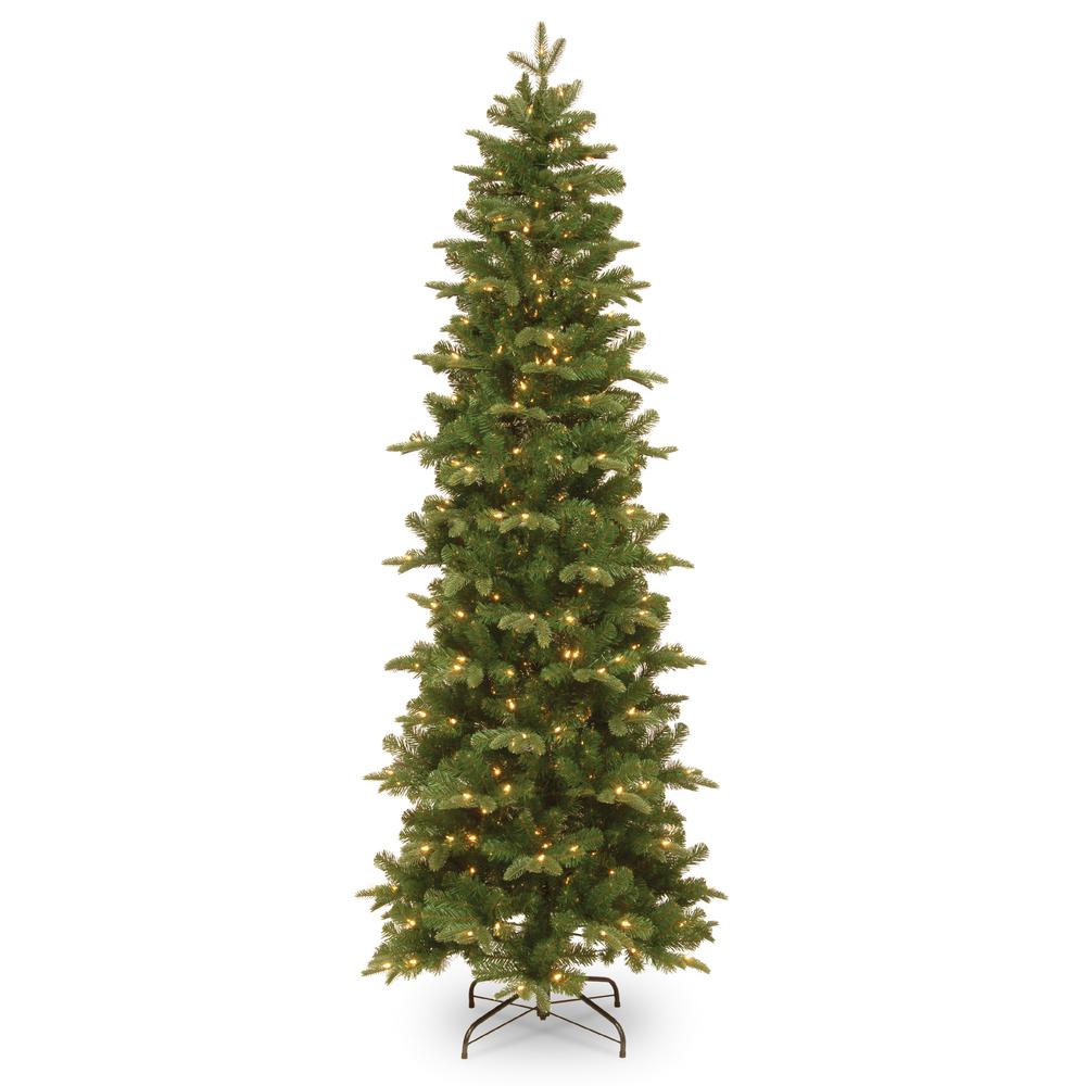 slim pre lit christmas tree